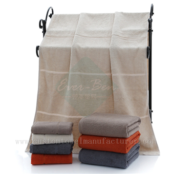 China custom beach towels Producer Bulk Cotton Oversized Bathroom Towels Manufacturer